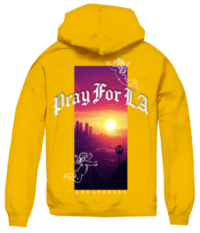 Pray for LA Cherub Hoodie