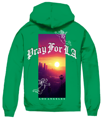 Pray for LA Cherub Hoodie