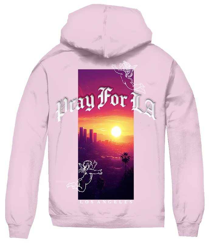 Pray for LA Cherub Hoodie